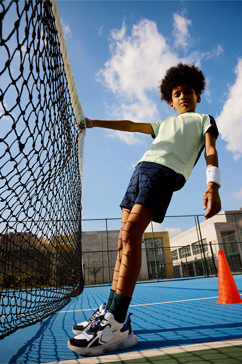 Vicco Mask Basic Çocuk Beyaz/Lacivert Spor Ayakkabı