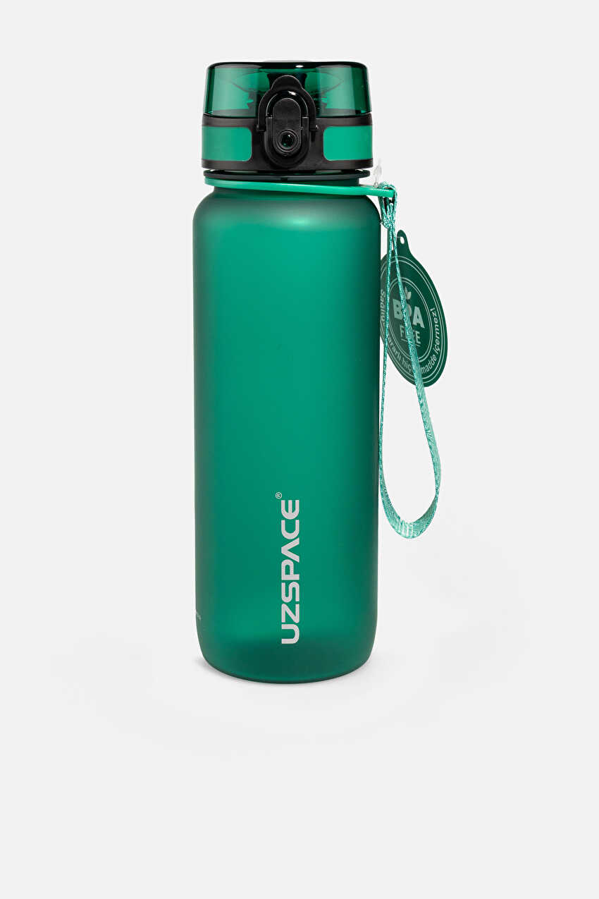 Uzspace Basic Kilitli Kapak Unisex 800 ml Yeşil Su Matarası