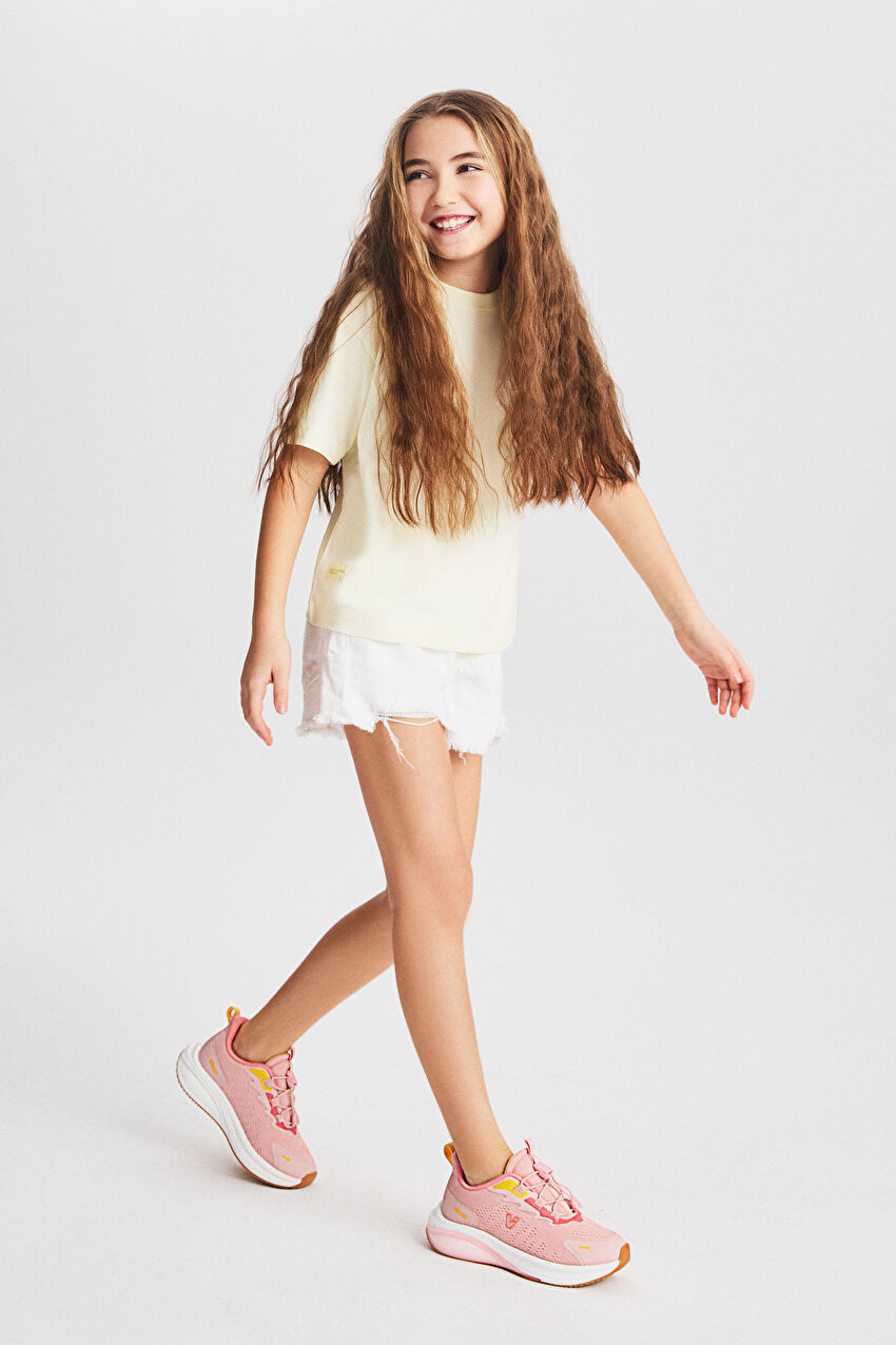 Vicco Knit Basic Kız Çocuk Pudra Sneaker