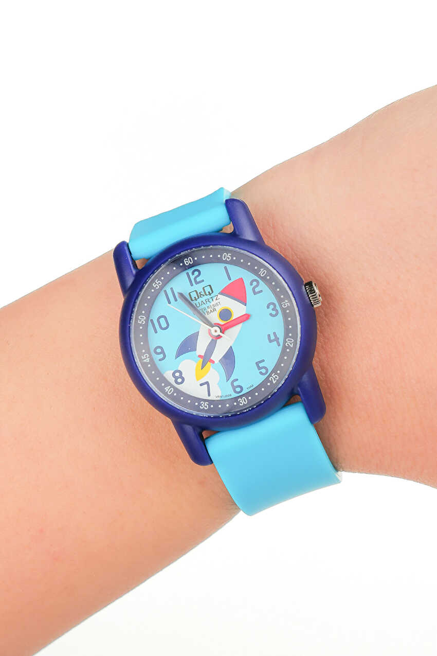 QQ Saat Blast Analog Aksesuar Mavi Saat