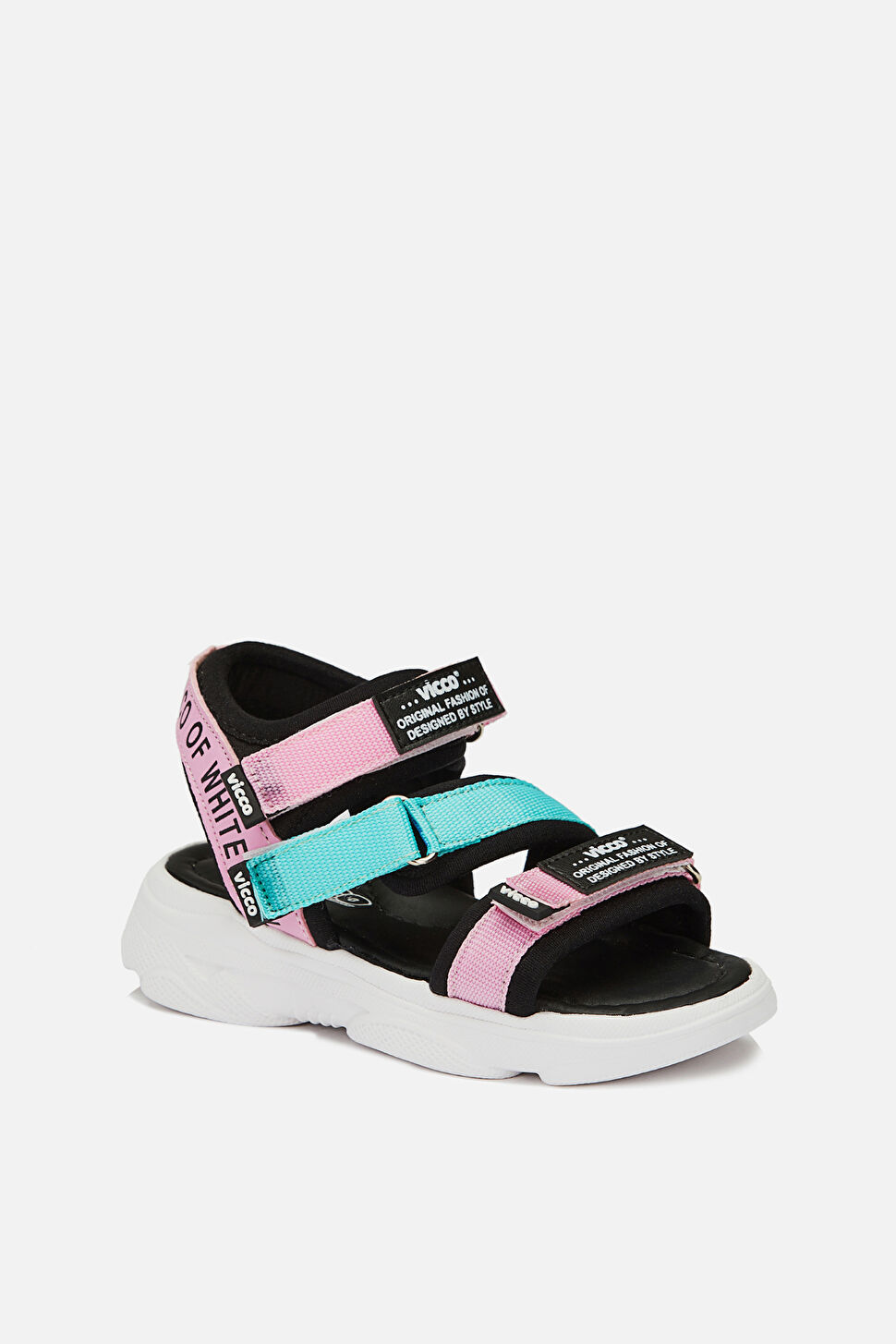 Vicco Chester Armalı Kız Bebek Pembe Sandalet 332.B21Y.190-06 | Vicco