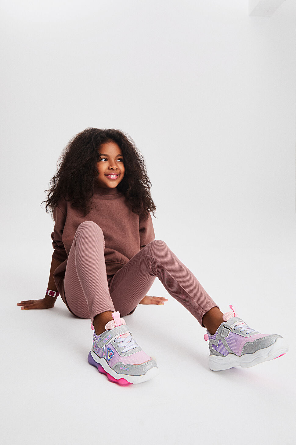 Vicco Heart Işıklı Kız Okul Öncesi Lila Spor Ayakkabı 346.P25Y.215-16 | Vicco