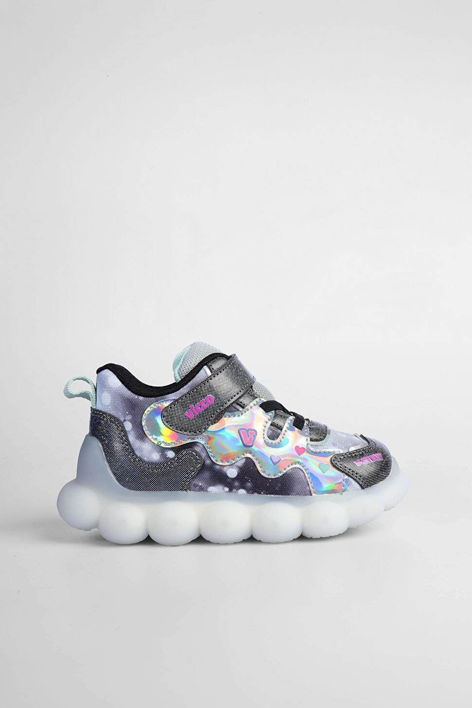 Vicco Sonya Işıklı Kız Bebek Siyah Spor Ayakkabı 946.B25K.438-02 | Vicco