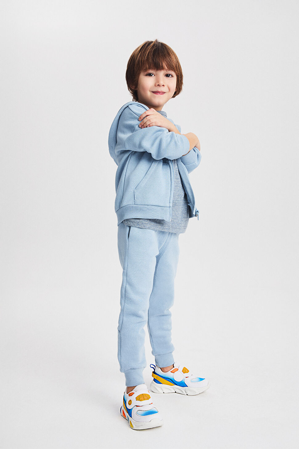 Vicco Hellen Işıklı Erkek Okul Öncesi Beyaz/Orange Spor Ayakkabı 346.P25Y.164-1114 | Vicco