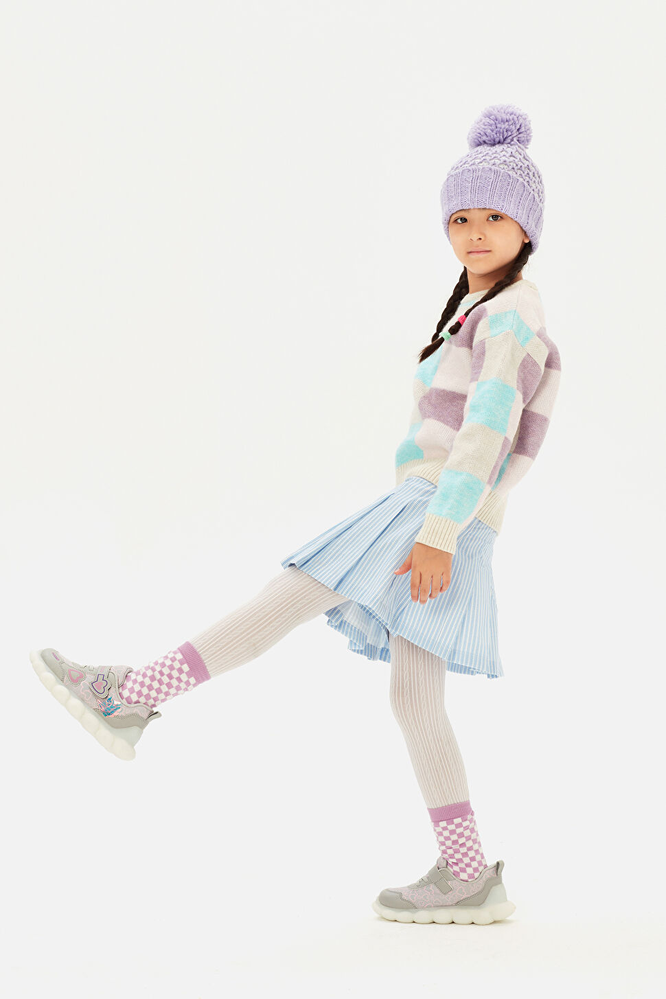 Vicco Süse Işıklı Kız Bebek Gümüş Spor Ayakkabı 346.B25K.229-17 | Vicco