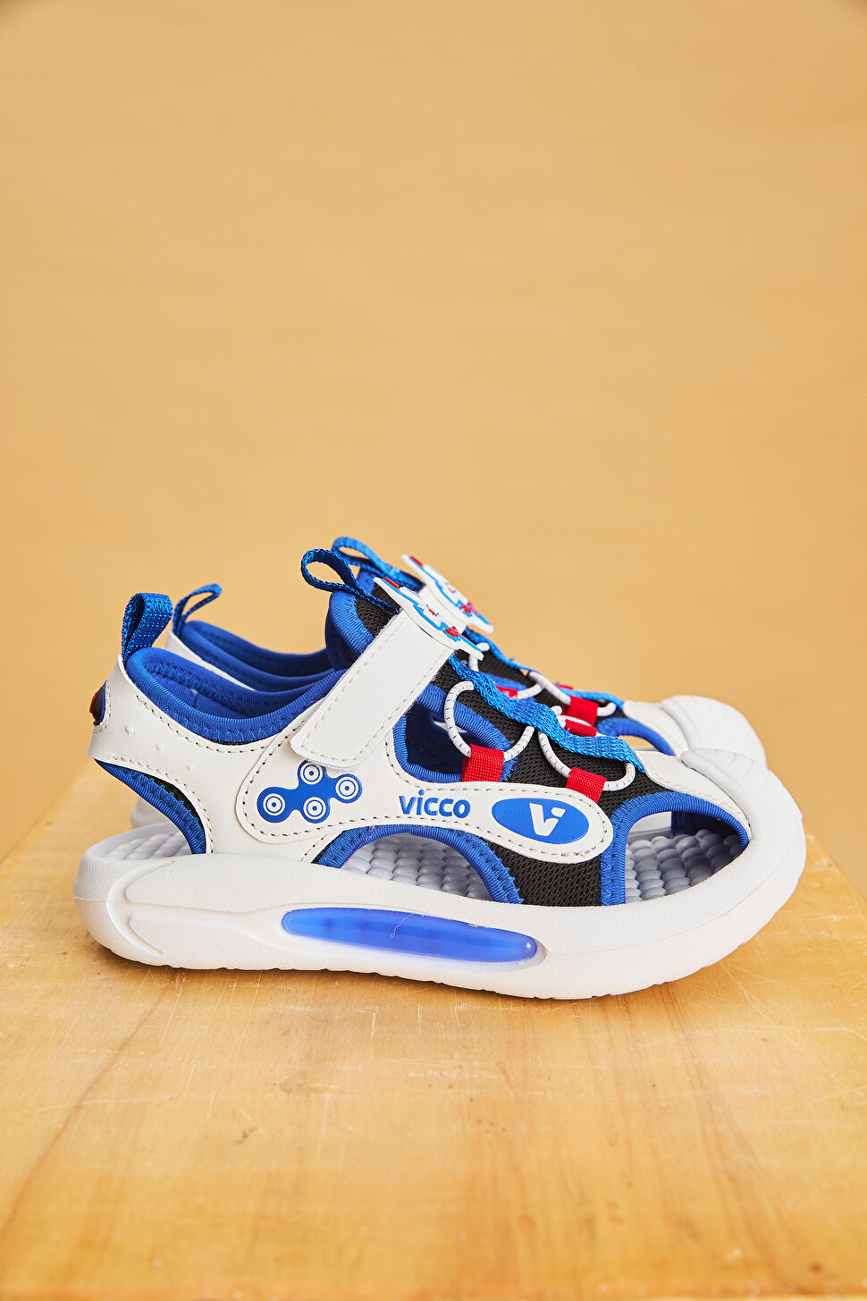 Vicco Rocket Işıklı Erkek Okul Öncesi Saks Mavi Sandalet 332.P25Y.221-05 | Vicco