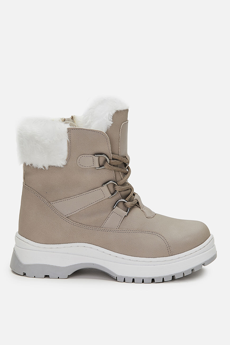 Vicco Alexis Kürklü Kız Çocuk Gri Bot 946.F21K.240-18 | Vicco