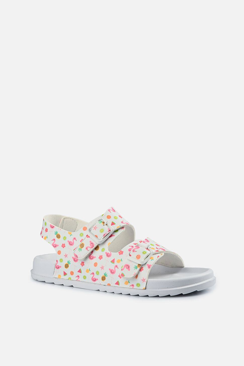 Vicco Miyu II Baskılı Kız Çocuk Beyaz Sandalet 321.F23Y.254-11 | Vicco