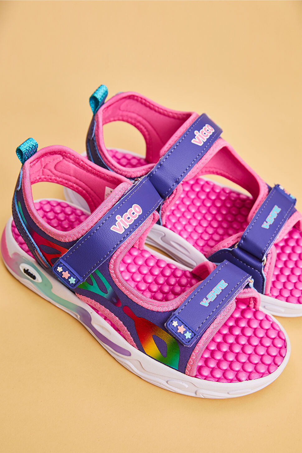 Vicco But Işıklı Kız Çocuk Mor Sandalet 332.F25Y.210-23 | Vicco