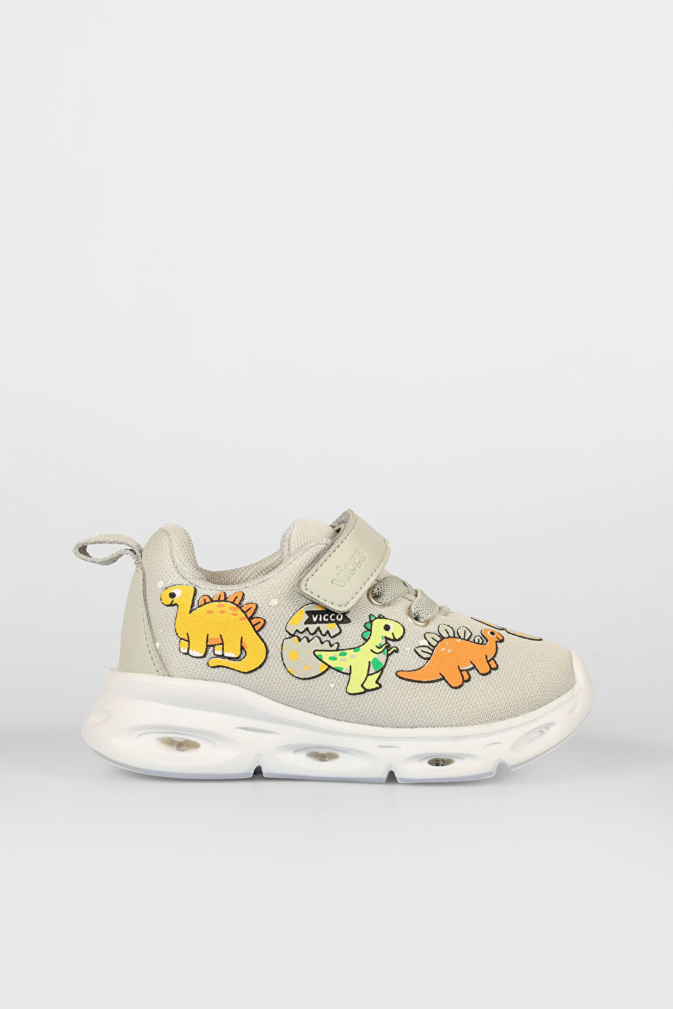 Vicco Dino Işıklı Unisex Bebek Gri Spor Ayakkabı 346.B25Y.171-18 | Vicco